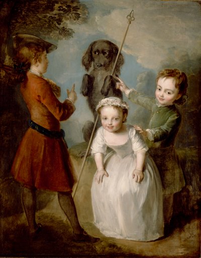 Soldato che gioca, c.1743 da Philippe Mercier